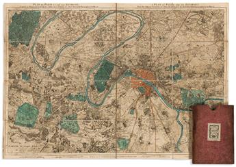 (PARIS.) Group of 11 engraved case maps.